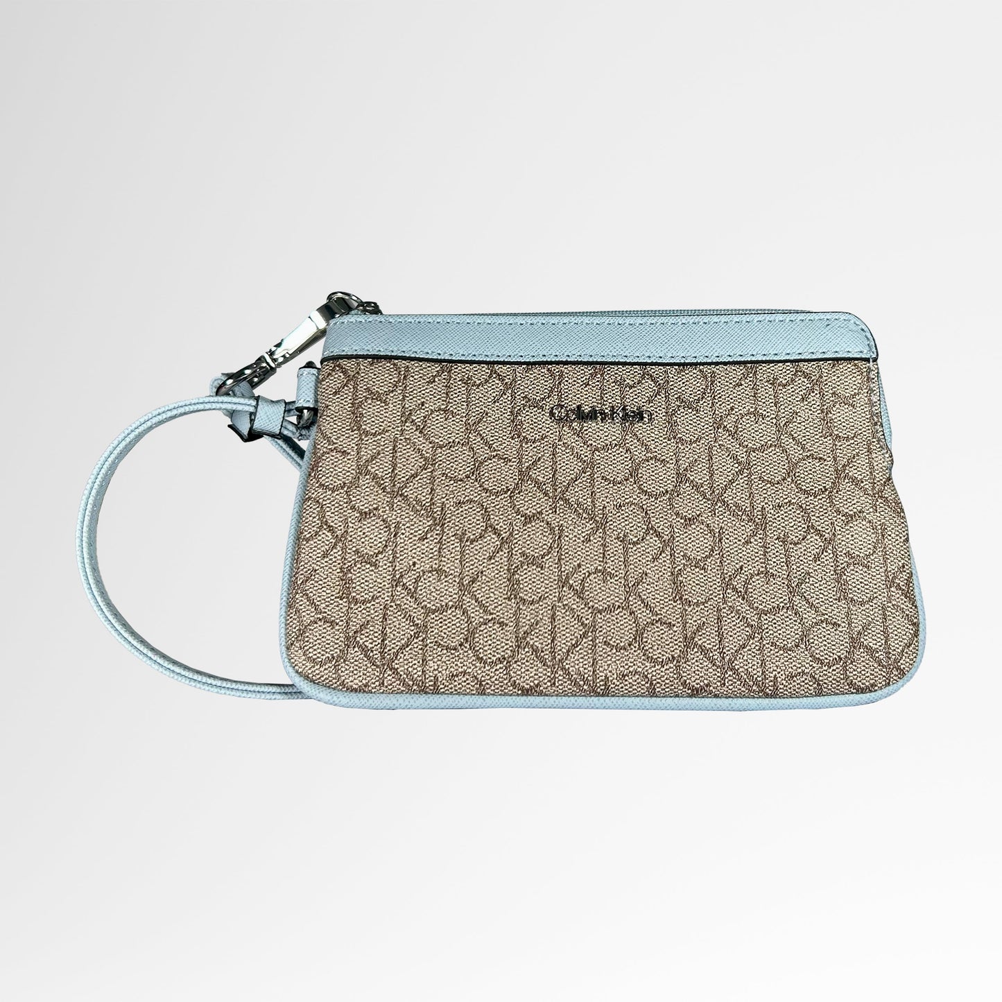 Cartera Calvin Klein Tipo Pulsera Saffiano Con Cremallera Superior