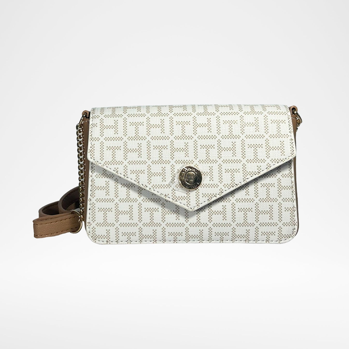 Bolso Bandolero con patrón monograma Tommy Hilfiger