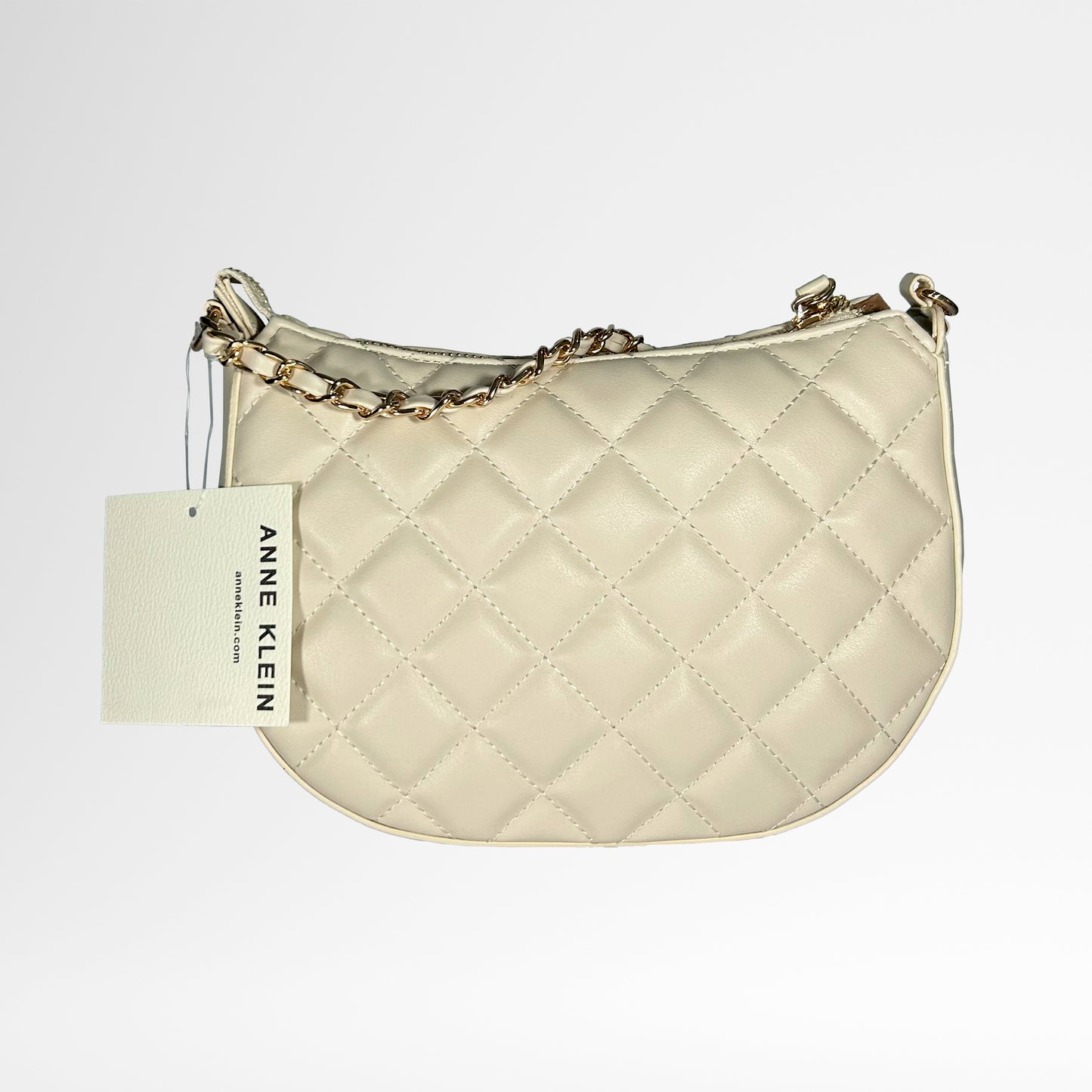 Bolso bandolera fruncido con cadena Anne Klein