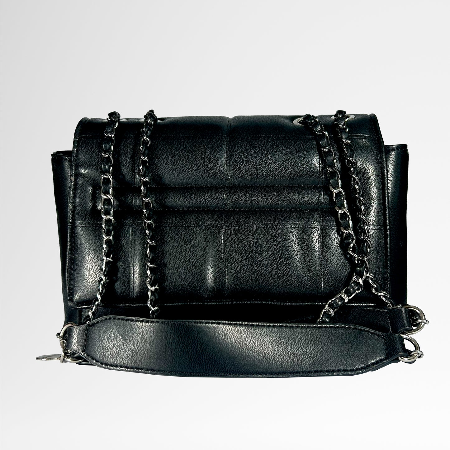 Bolsa Crossbody Steve Madden Negra doble cadena