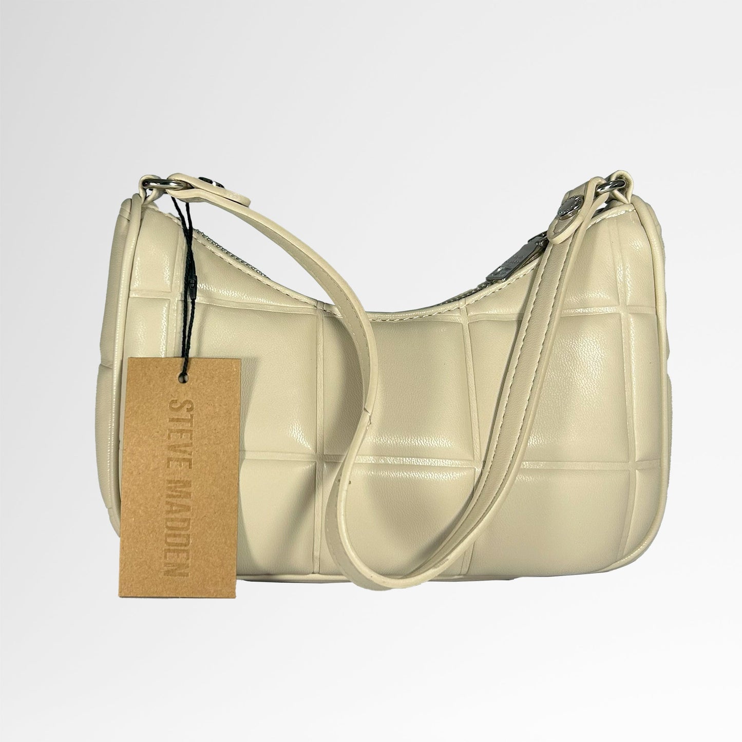 Bolso De Mano de Steve Madden Acolchado Beige
