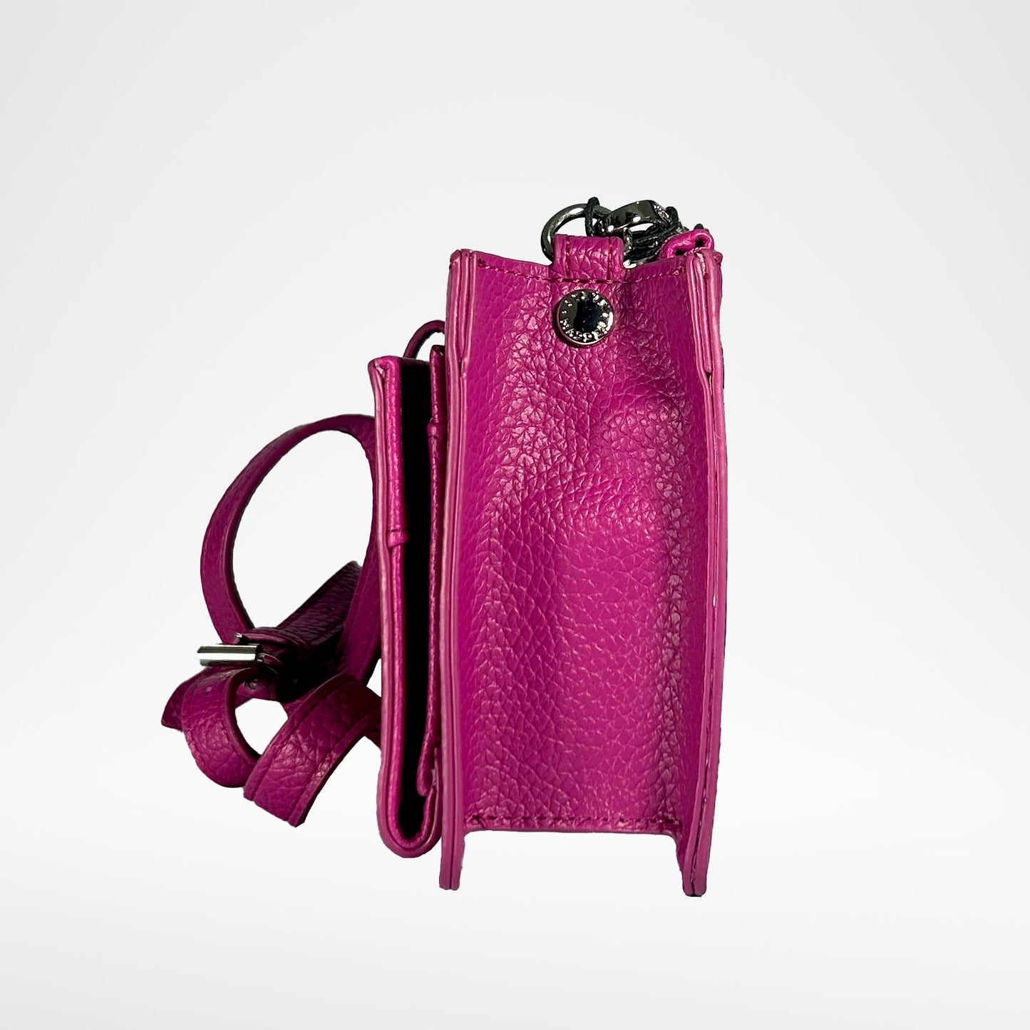 Cartera cruzada con cadena fucsia oscuro de Steve Madden de NWT