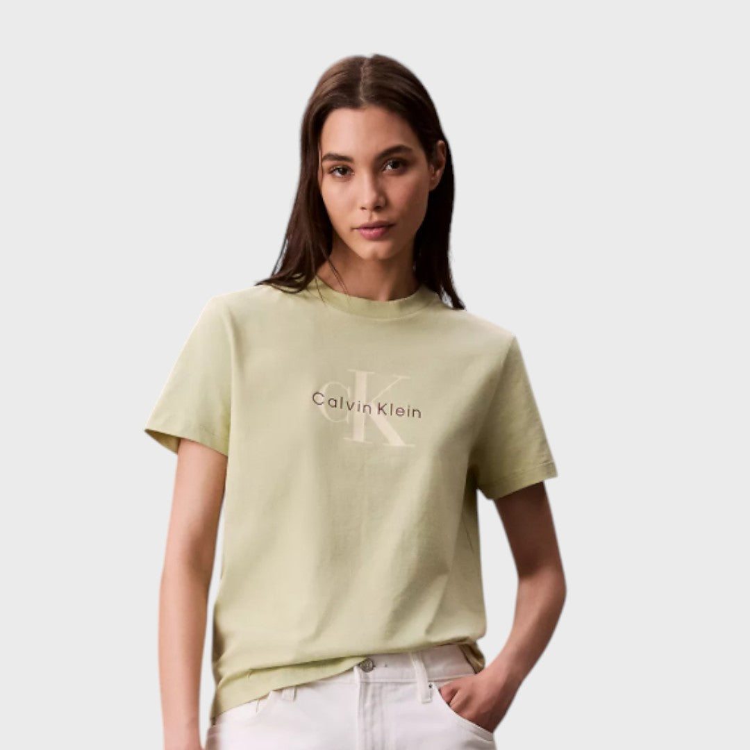 Playera Calvin Klein verde (Talla S)