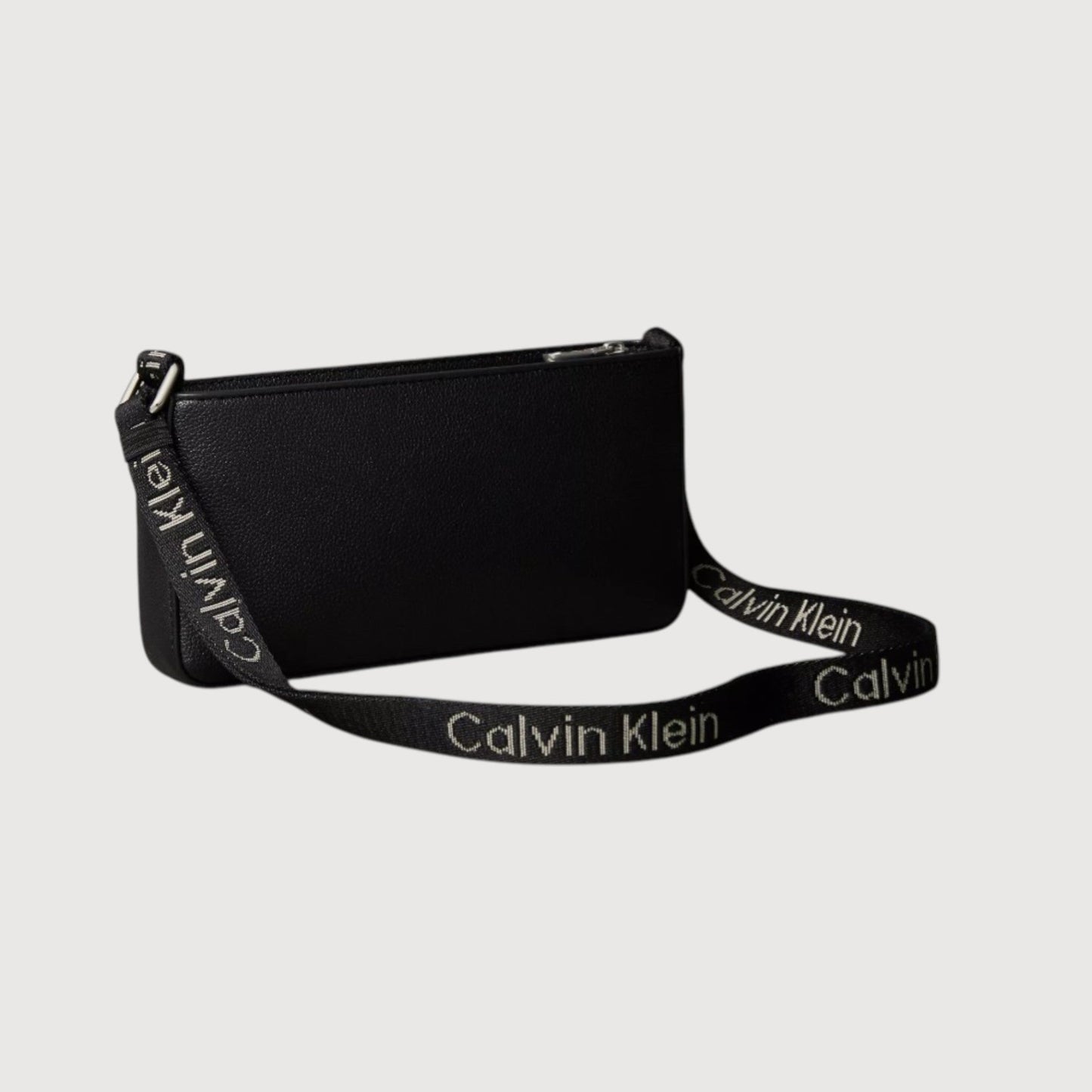 Bolso bandolera con cremallera para teléfono Calvin Klein Negro