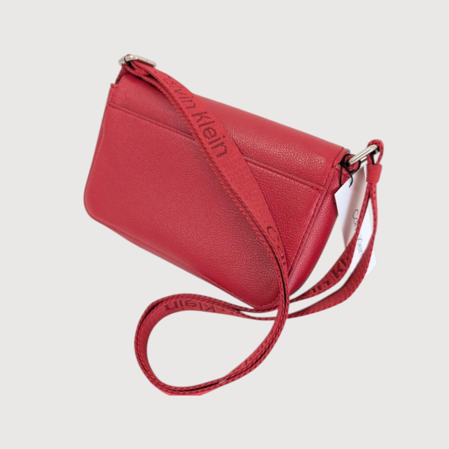 Bolso bandolera con solapa Calvin Klein Rojo