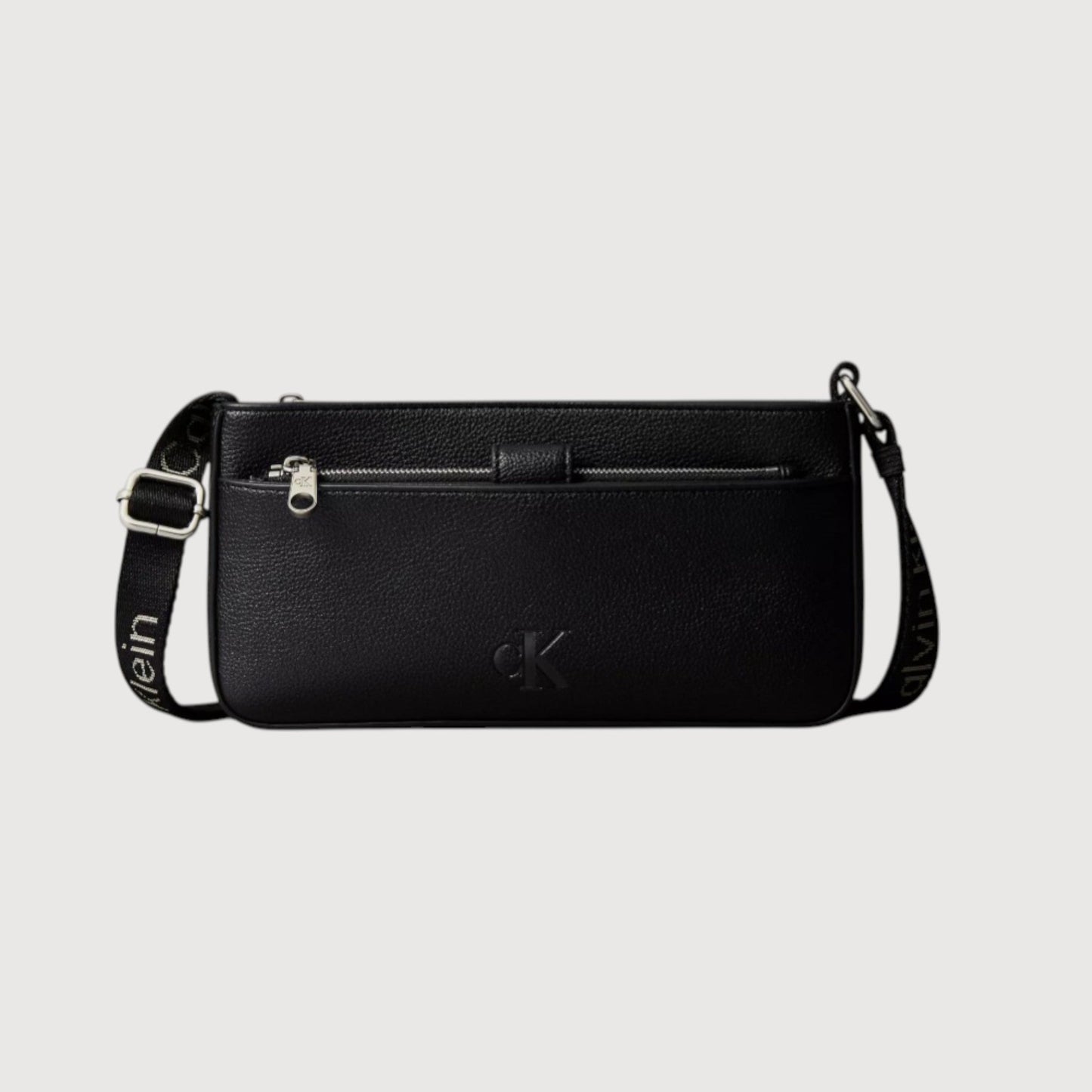 Bolso bandolera con cremallera para teléfono Calvin Klein Negro