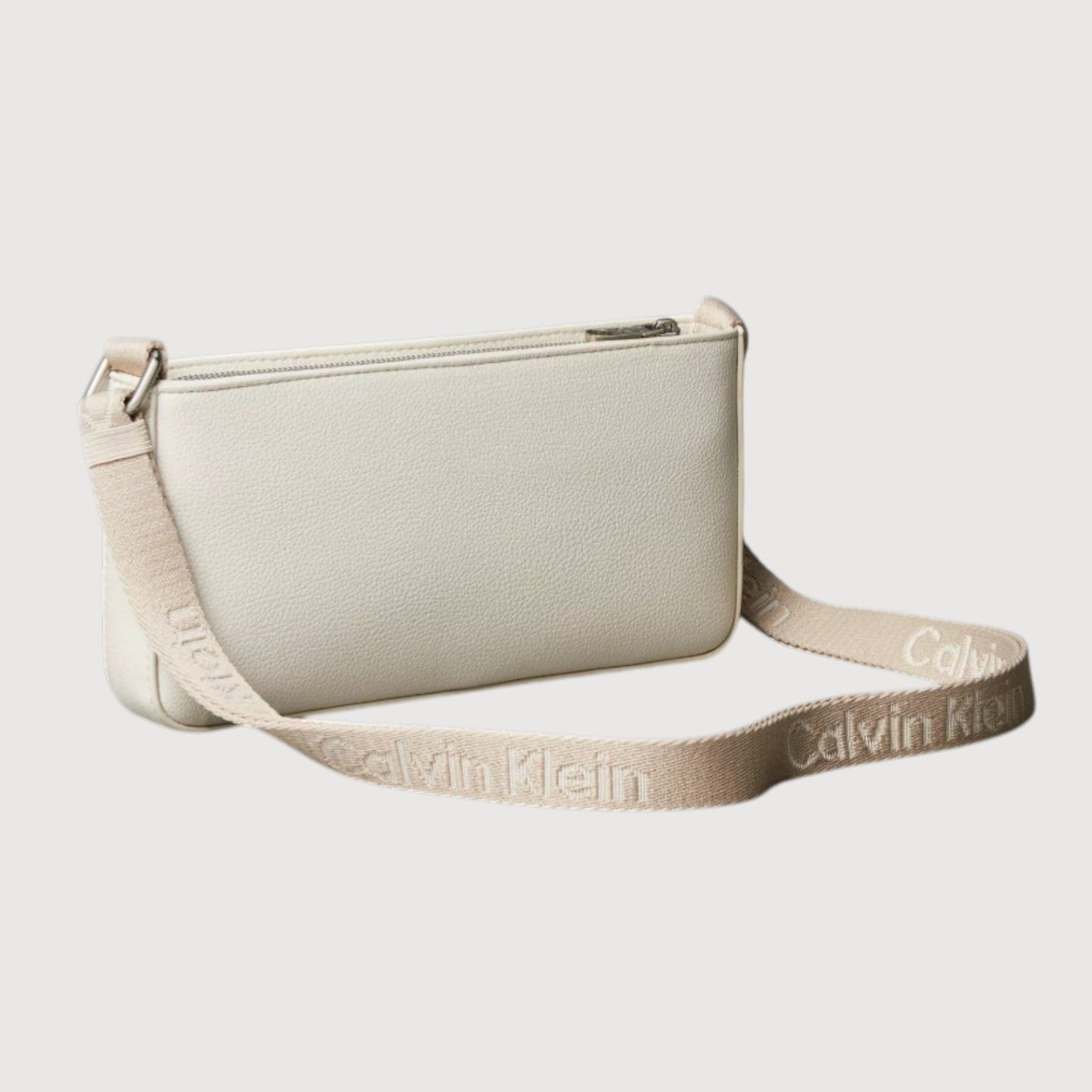 Bolso bandolera con cremallera para teléfono Calvin Klein Tiza
