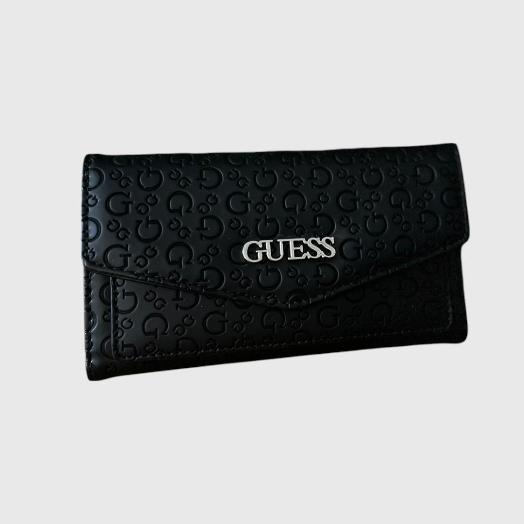 Billetera Guess Negro con logotipo