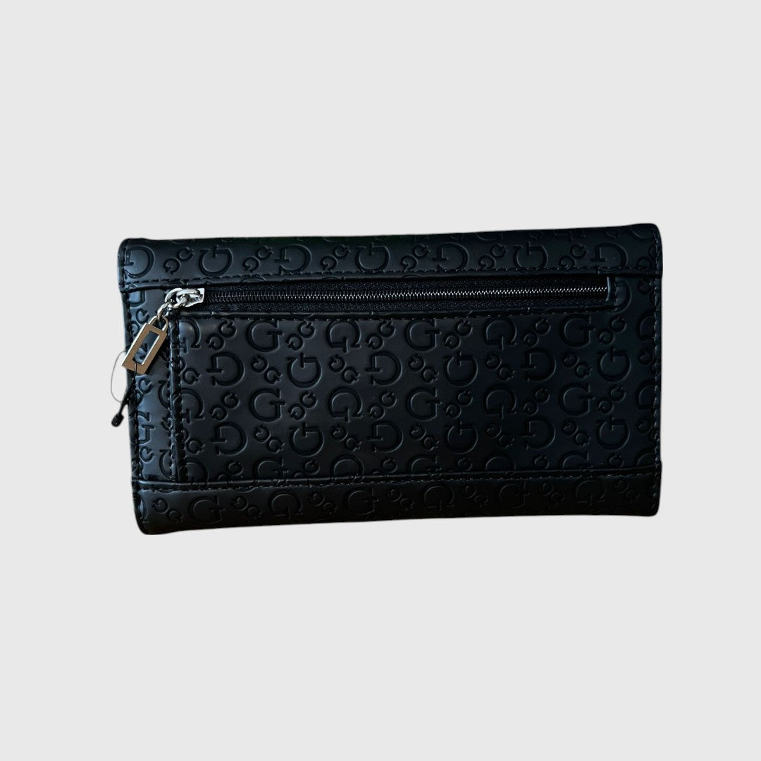 Billetera Guess Negro con logotipo