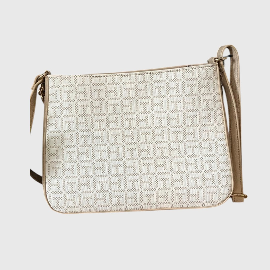 Bolso con logotipo beige de Tommy Hillfiger