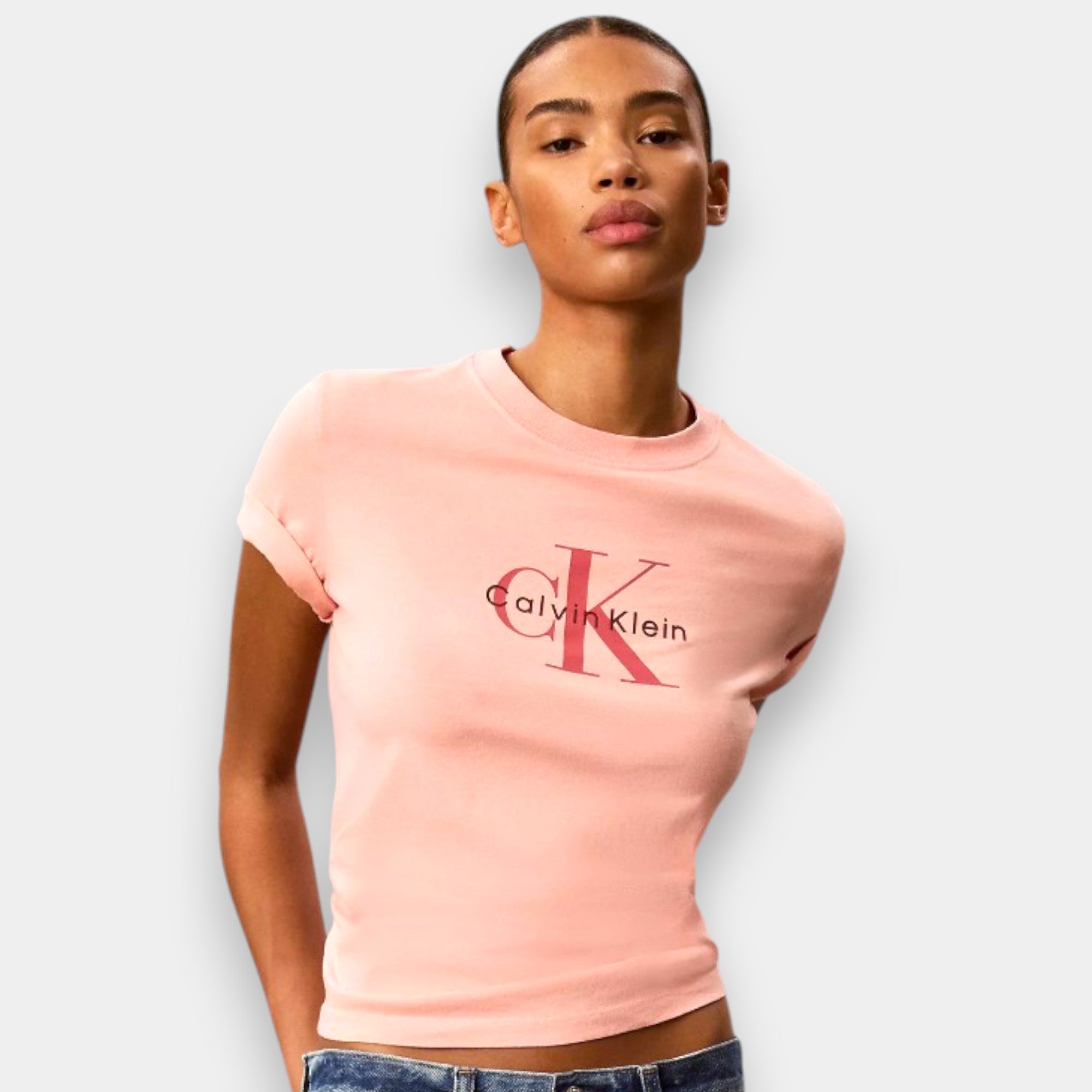 PLAYERA CALVIN KLEIN ROSA (TALLA L)