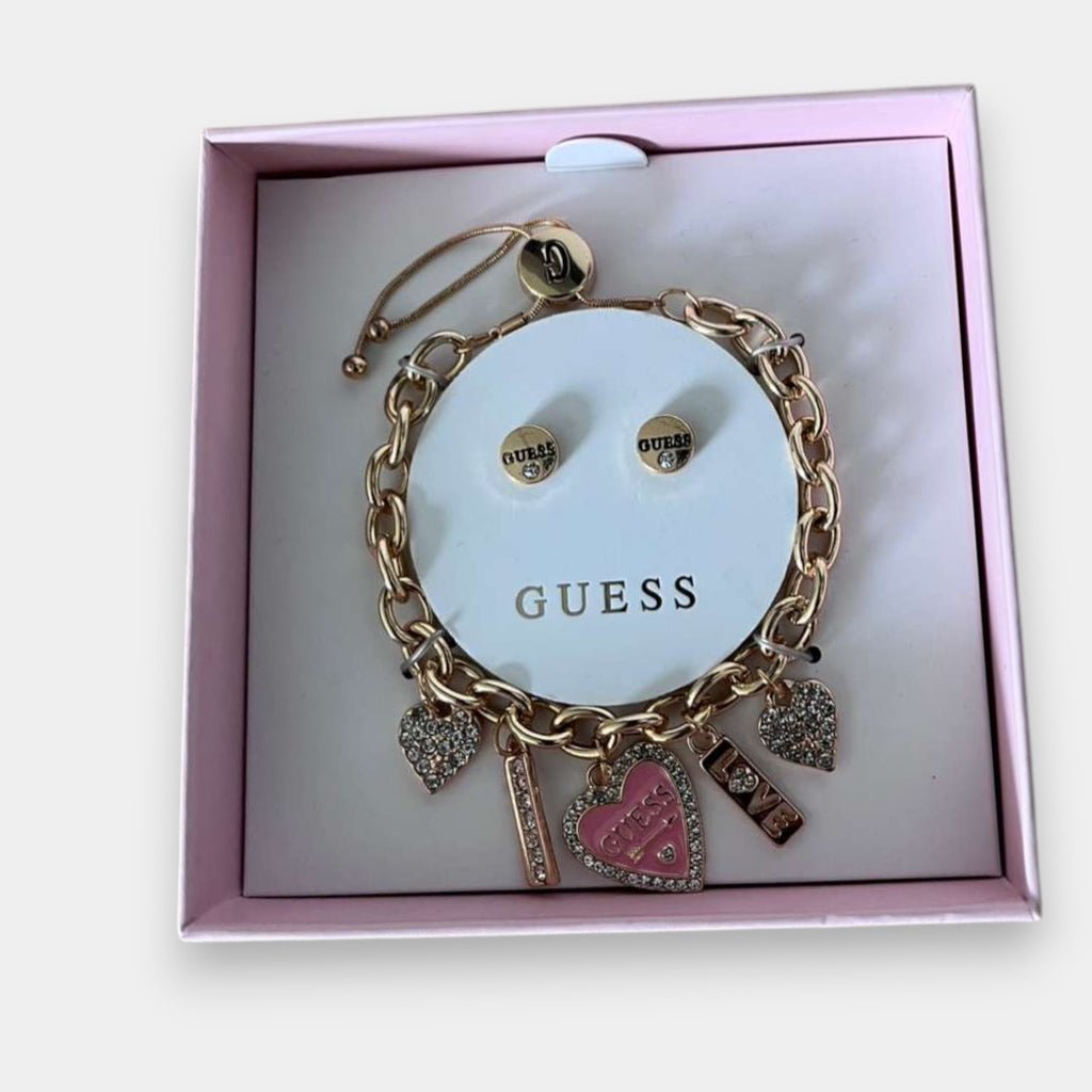 PULSERA GUESS LOVE CON ARETES