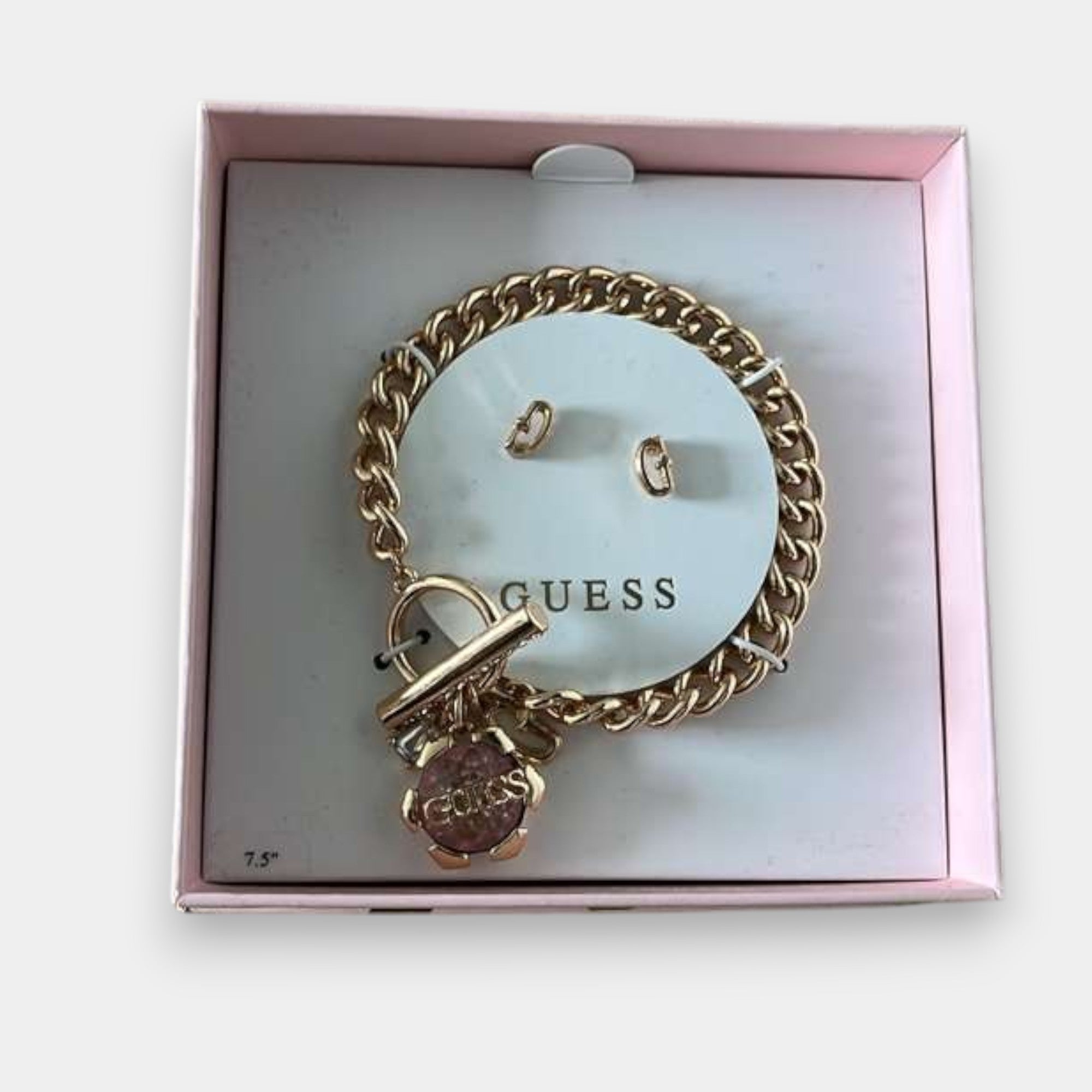 PULSERA GUESS CADENA CON ARETES