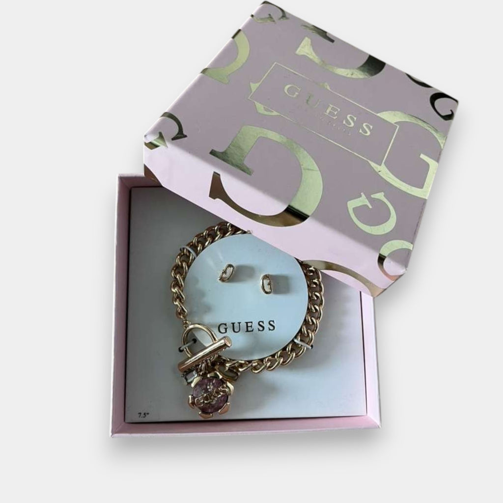 PULSERA GUESS CADENA CON ARETES