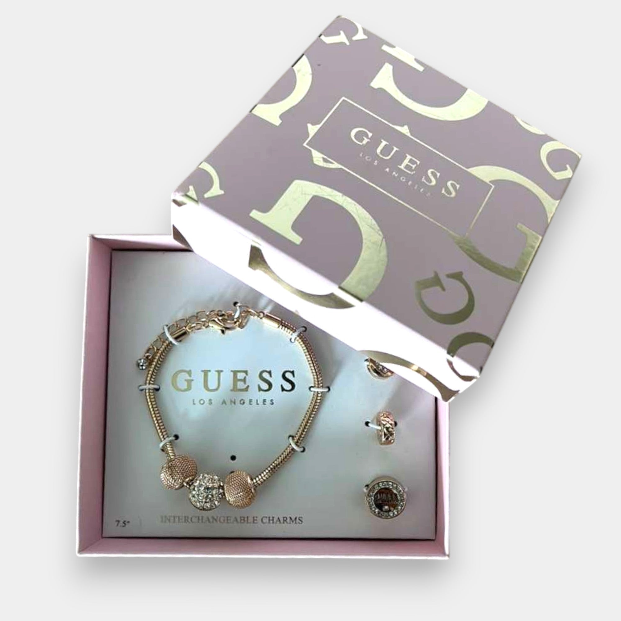 PULSERA GUESS CON CHARMS INTERCAMBIABLES