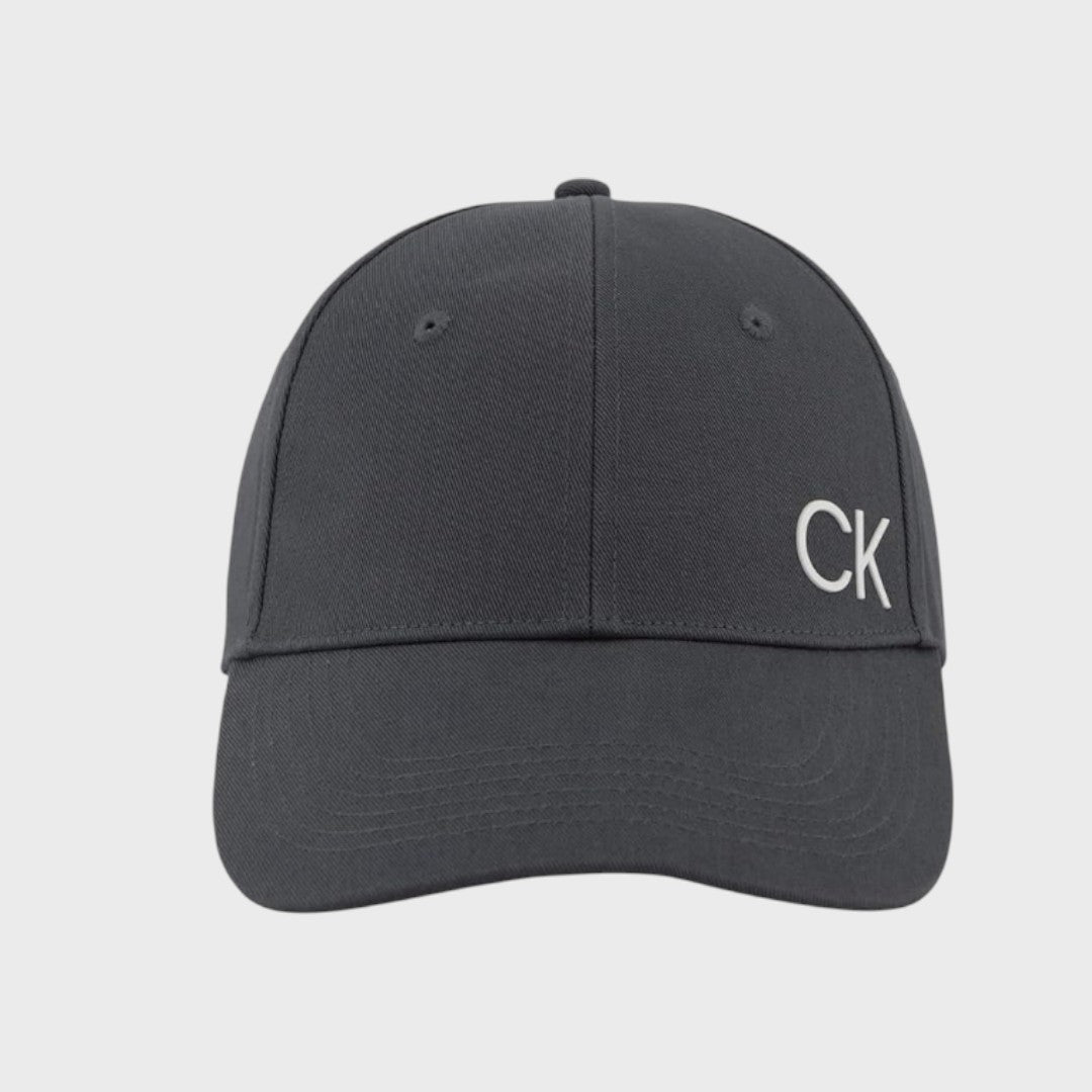 Calvin Klein Gorra de béisbol para hombre con logotipo gris
