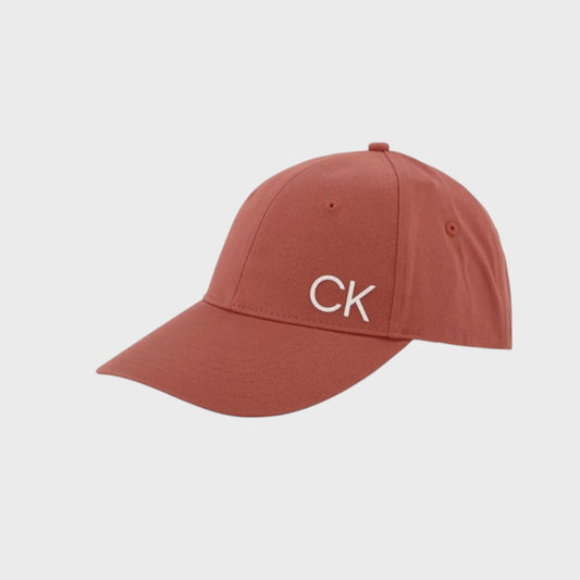 Calvin Klein Gorra de béisbol para hombre con logotipo rojo