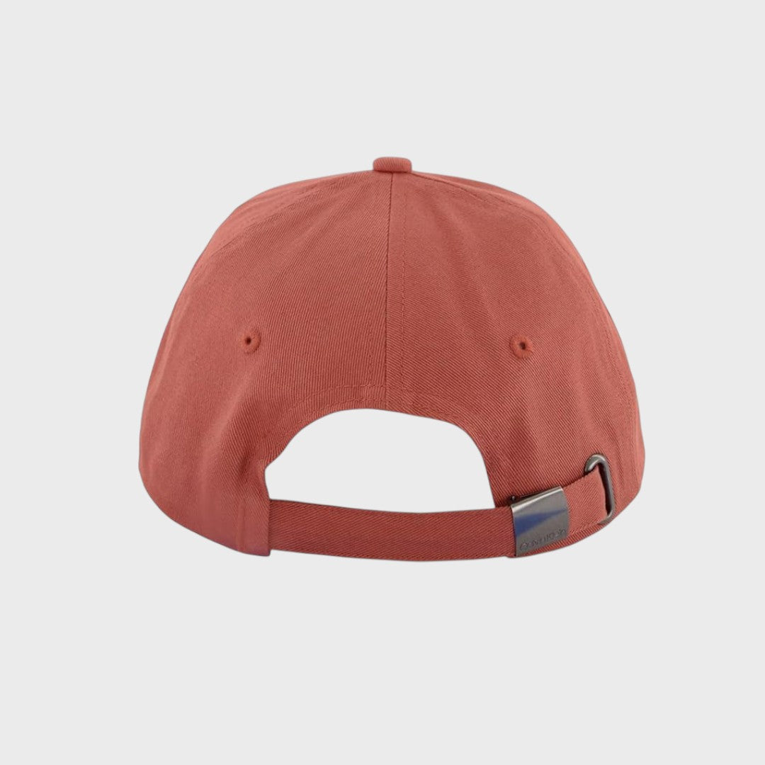 Calvin Klein Gorra de béisbol para hombre con logotipo rojo