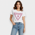 PLAYERA GUESS BLANCA BORDADA TALLA M