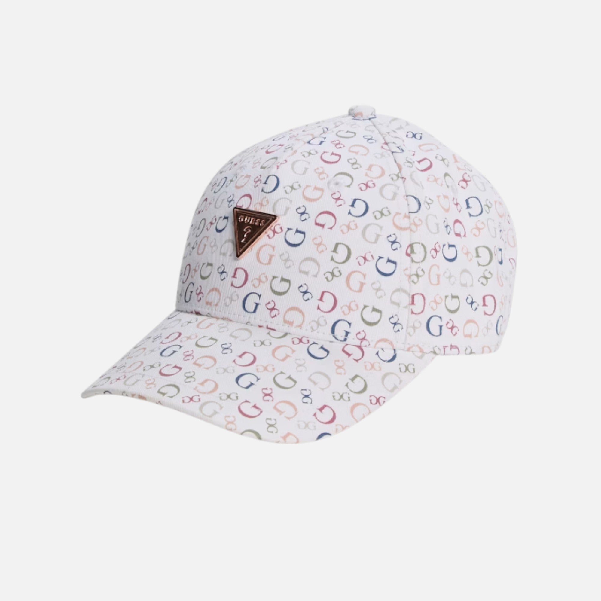 Gorra de béisbol con logotipo Guess Blanca