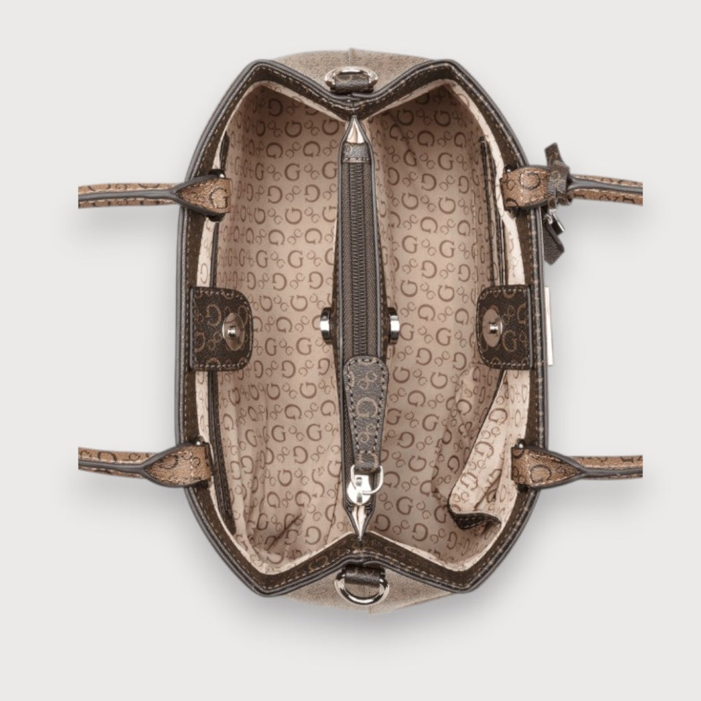 Bolso Guess Jillian Satchel Marrón