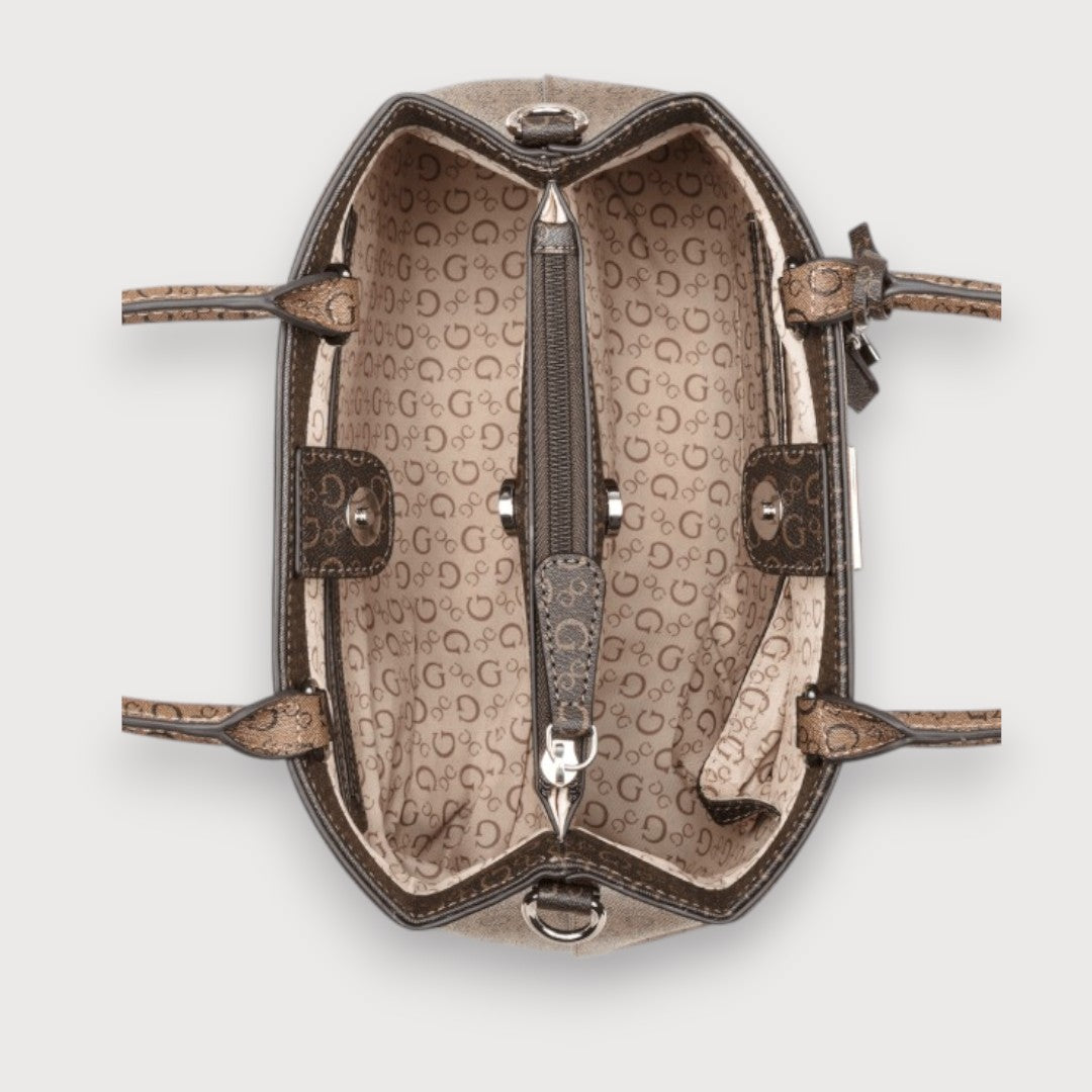 Bolso Guess Jillian Satchel Marrón