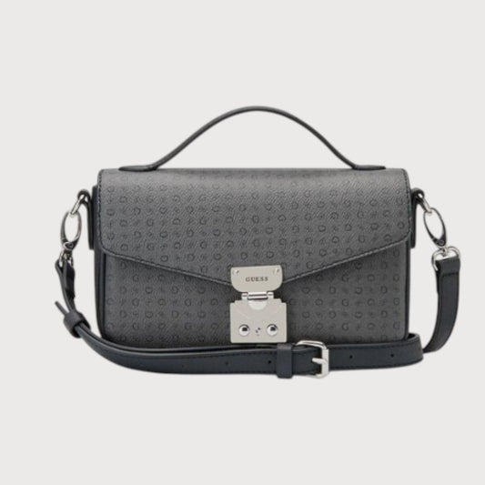 Crossbody negro Guess con monograma