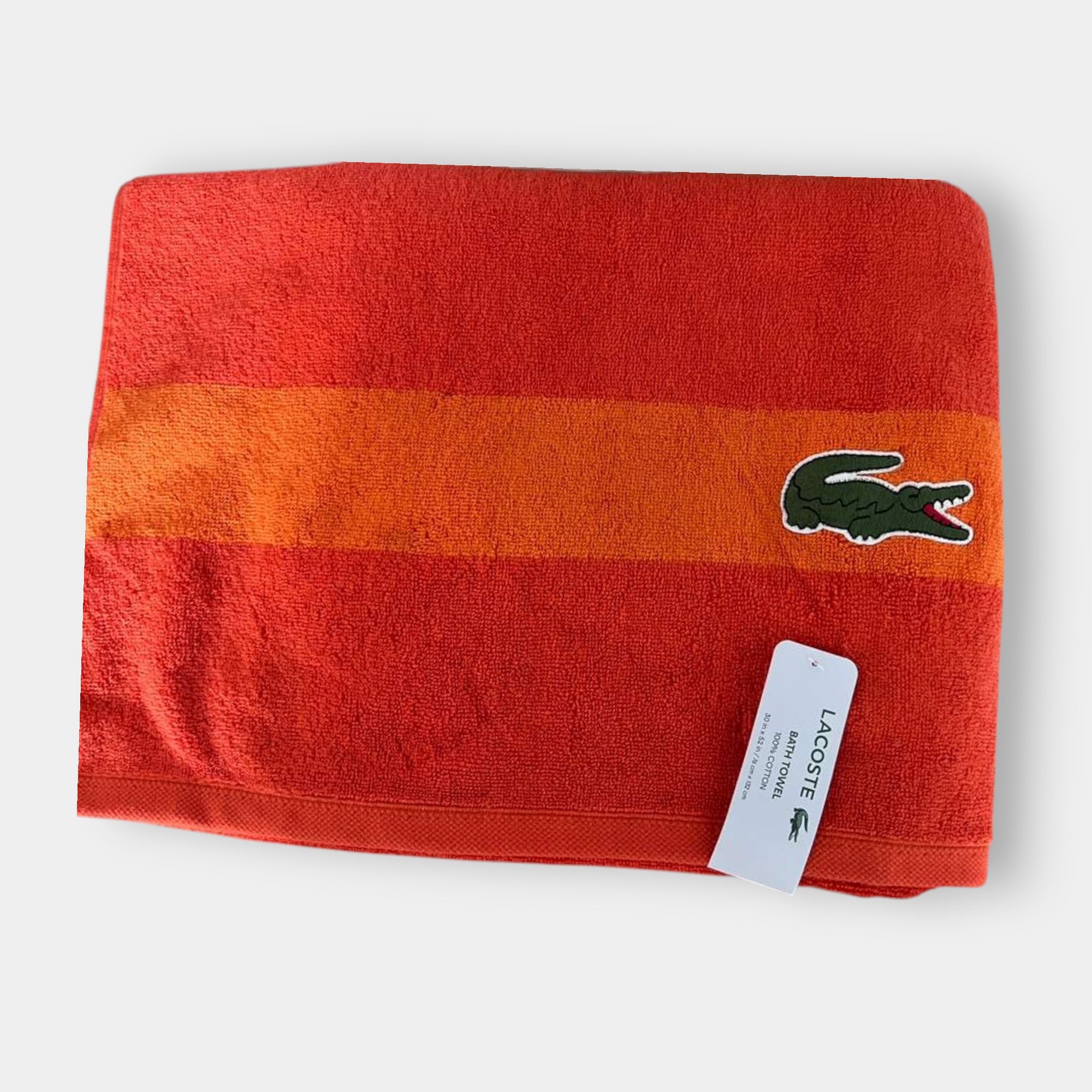 TOALLA LACOSTE NARANJA