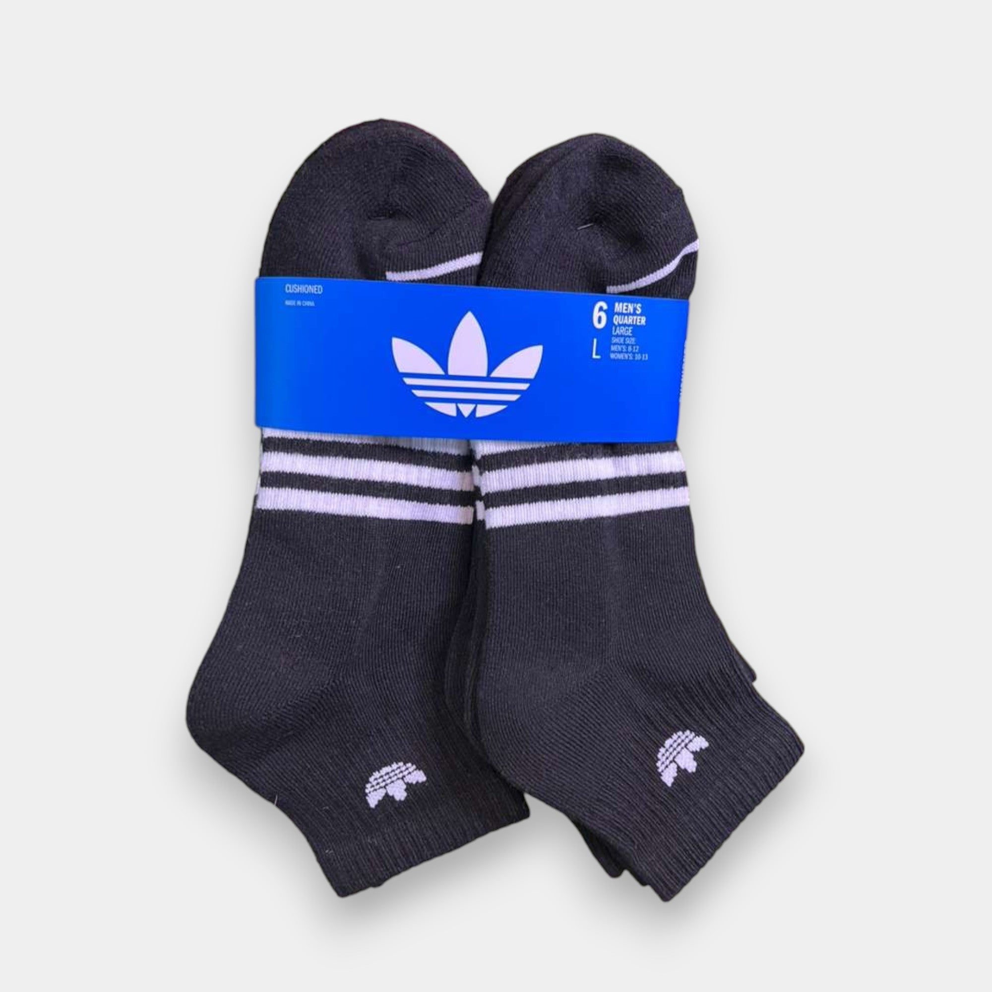 CALCETINES ADIDAS 6 PACK NEGROS
