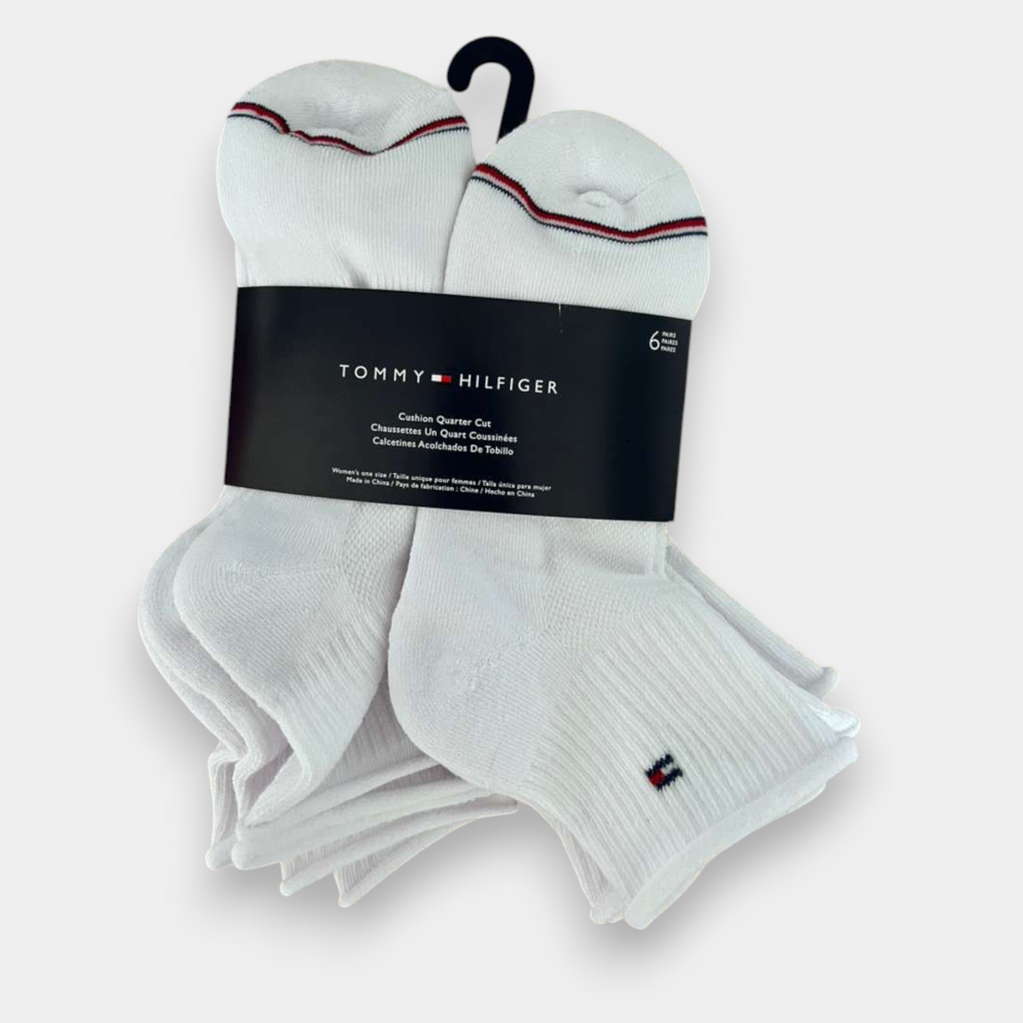 CALCETINES TOMMY HILFIGER BLANCOS 6 PACK