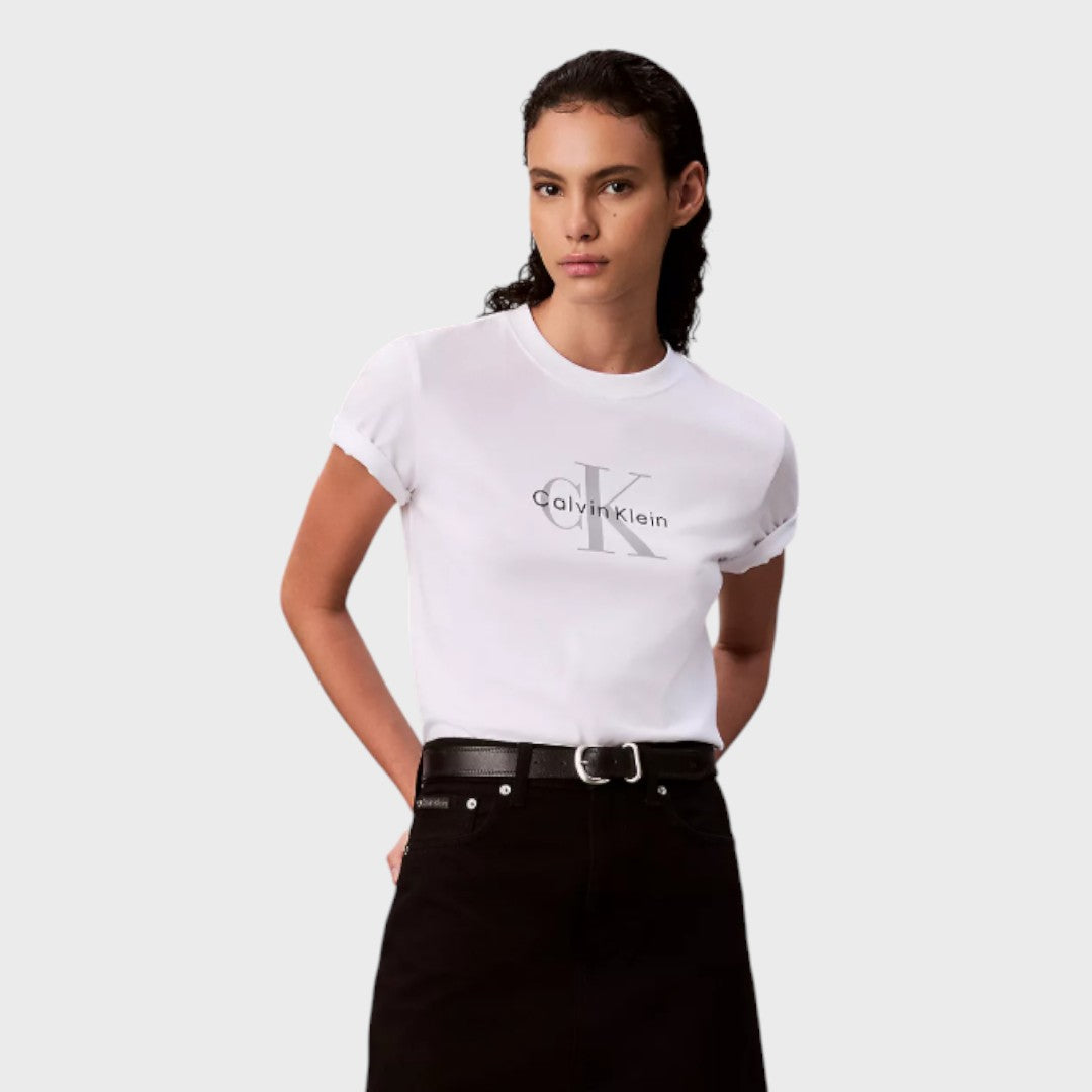 Playera Calvin Klein Blanca (Talla L)