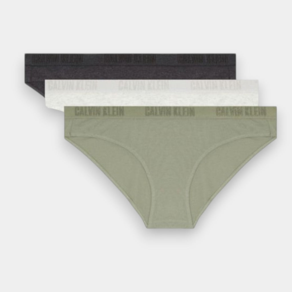 PANTIES CALVIN KLEIN VERDES 3 PACK TALLA L