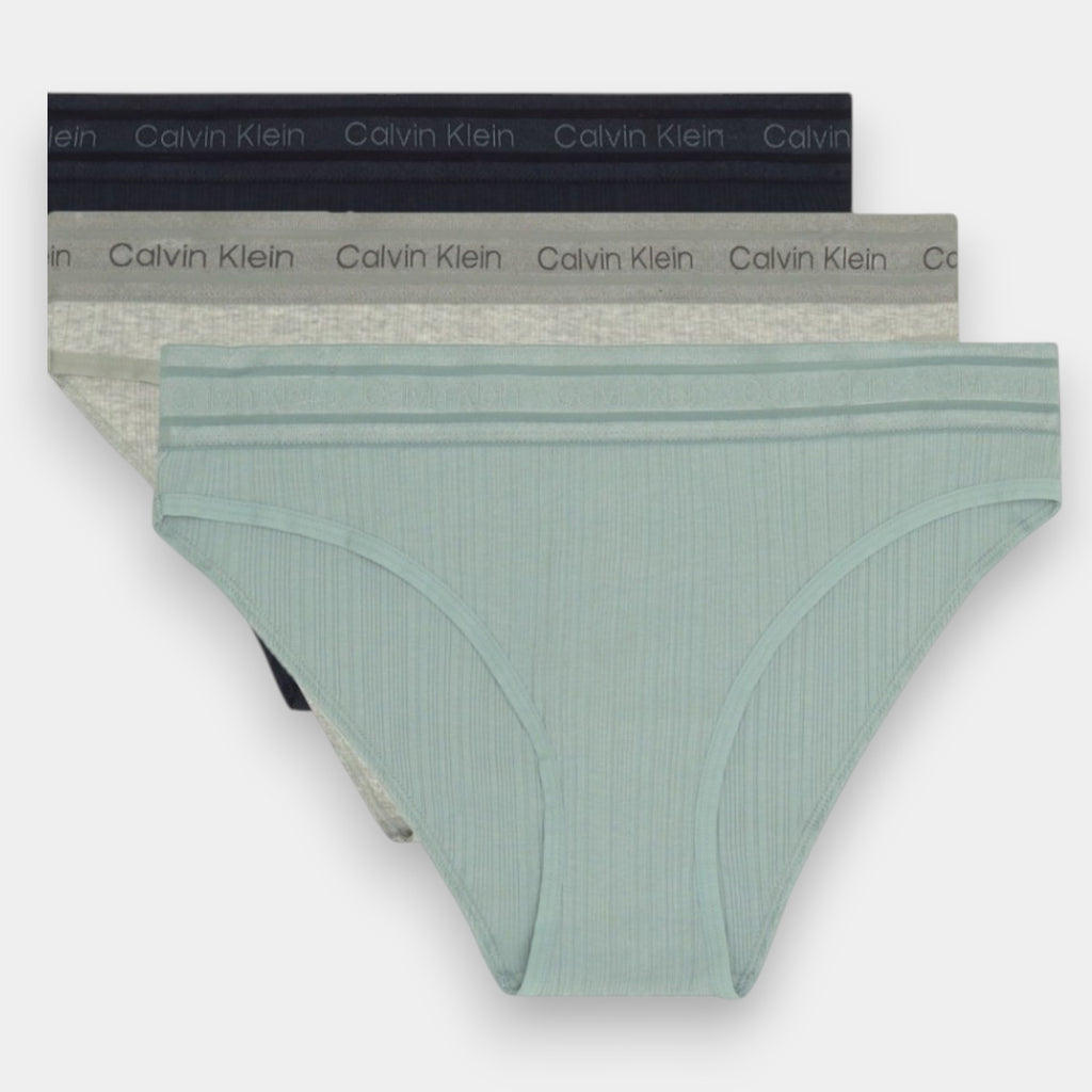 PANTIES CALVIN KLEIN VERDE 3 PACK TALLA S