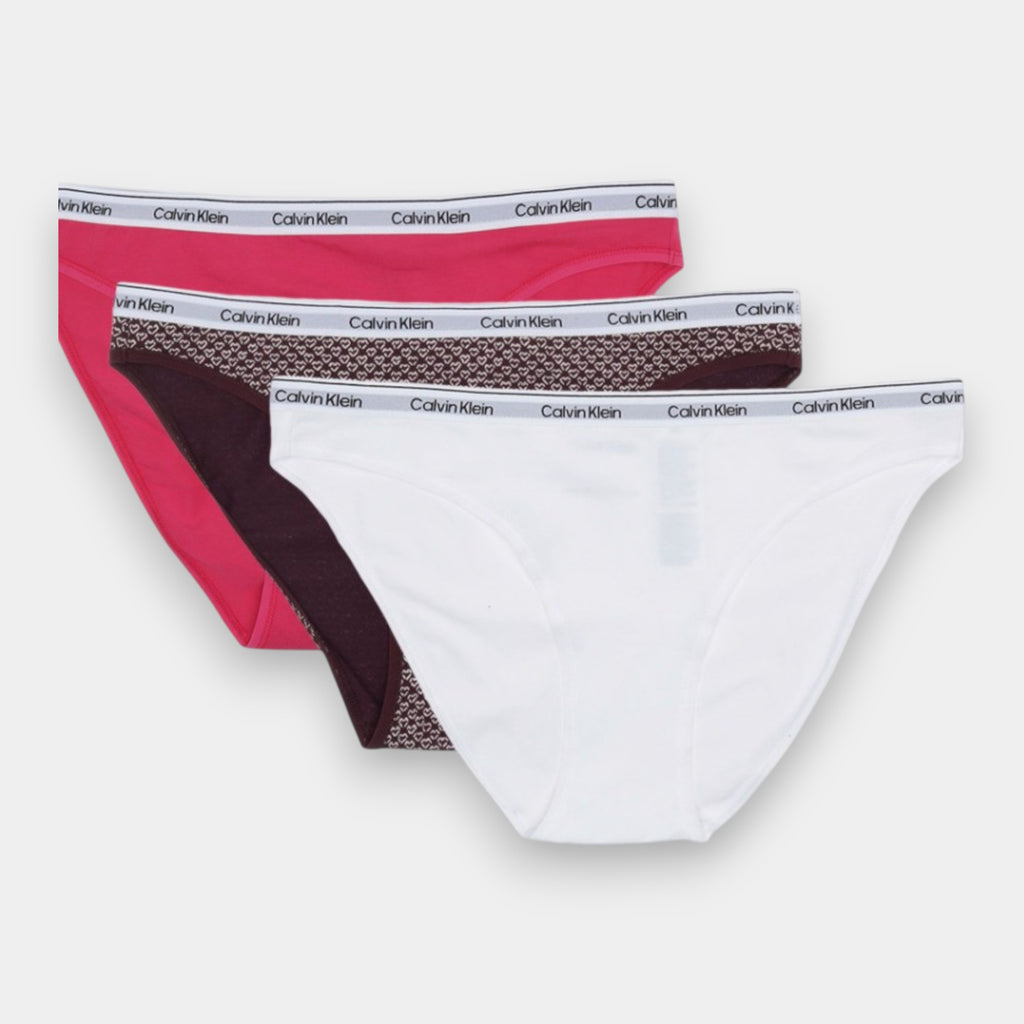 PANTIES CALVIN KLEIN FUCSIA 3 PACK TALLA M