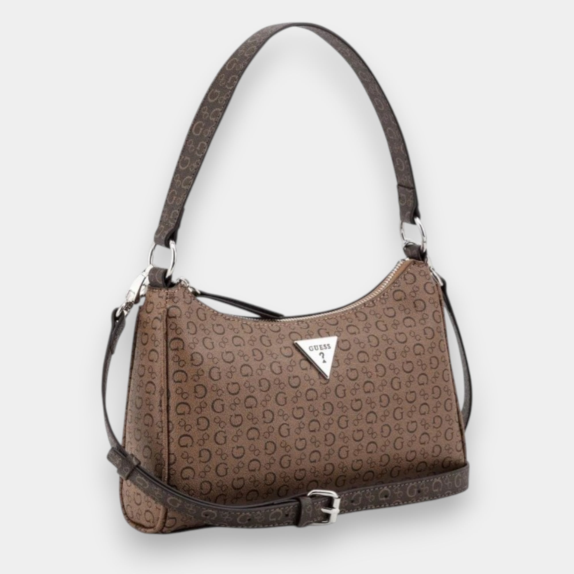 BOLSO DE HOMBRO GUESS COLOR MARRON