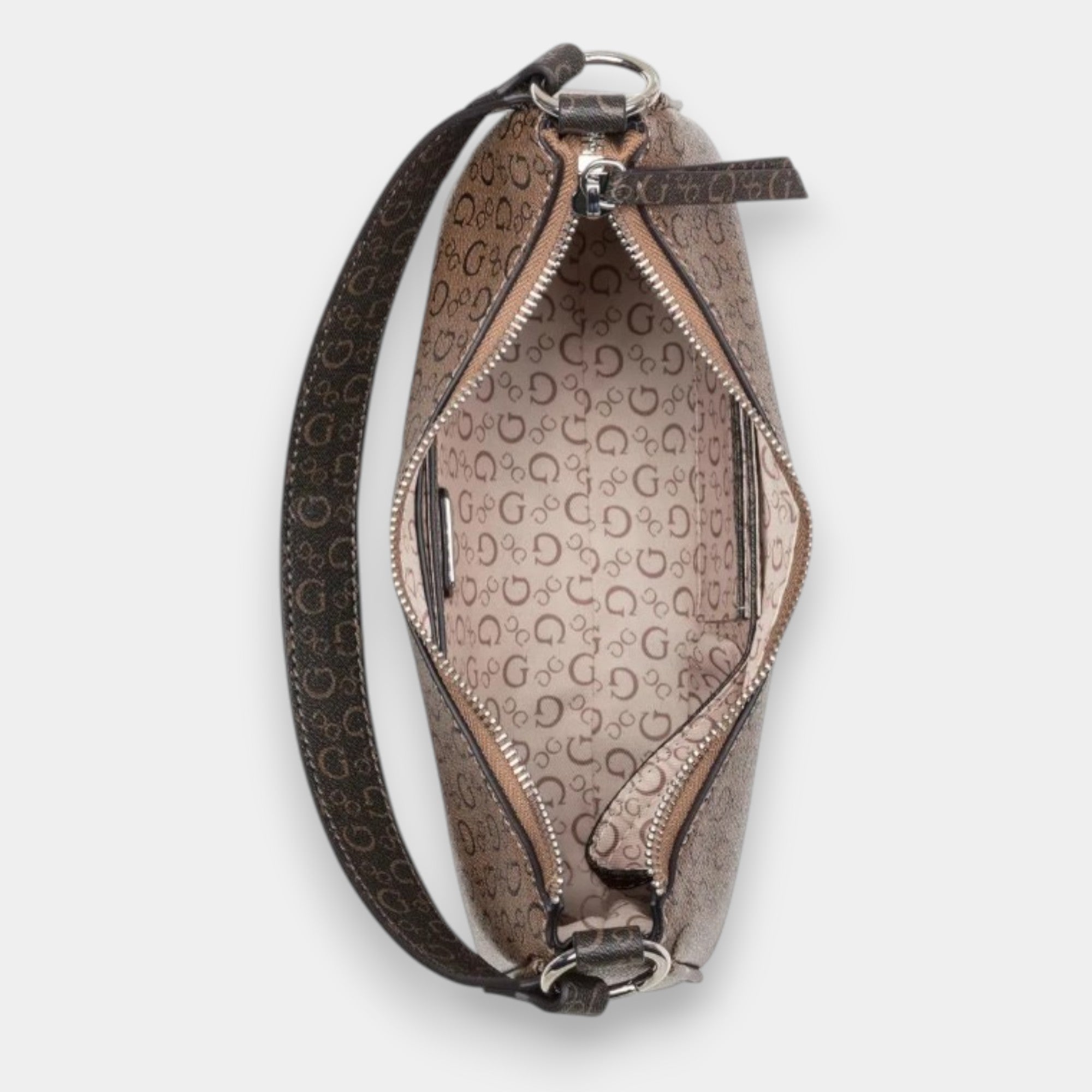BOLSO DE HOMBRO GUESS COLOR MARRON