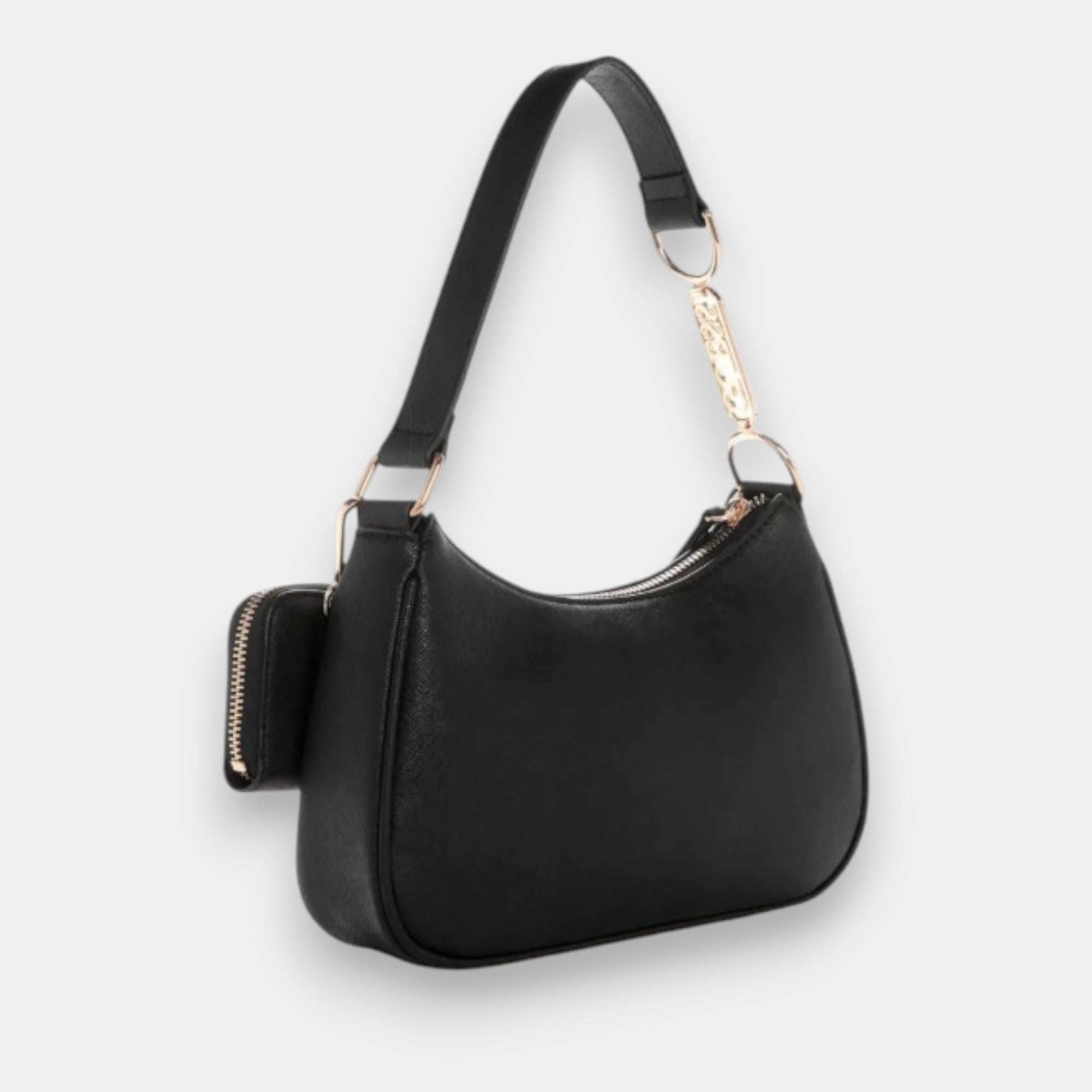 BOLSO DE HOMBRO  GUESS NEGRO CON MONEDERO