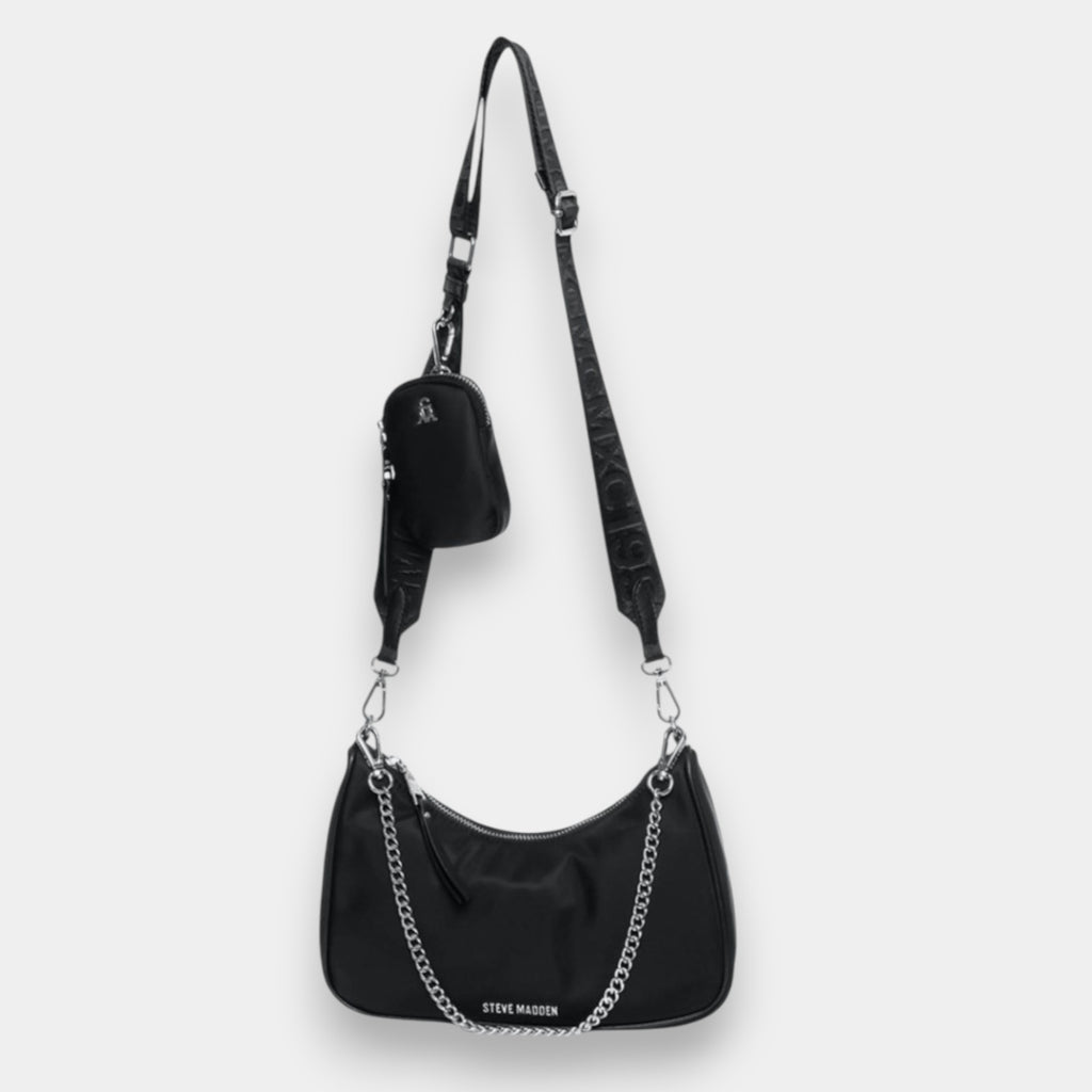 CROSSBODY NEGRO STEVE MADDEN CON CADENA
