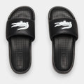 LACOSTE SANDALIA PLANA NEGRA LOGO CONTRASTANTE - 25 CM