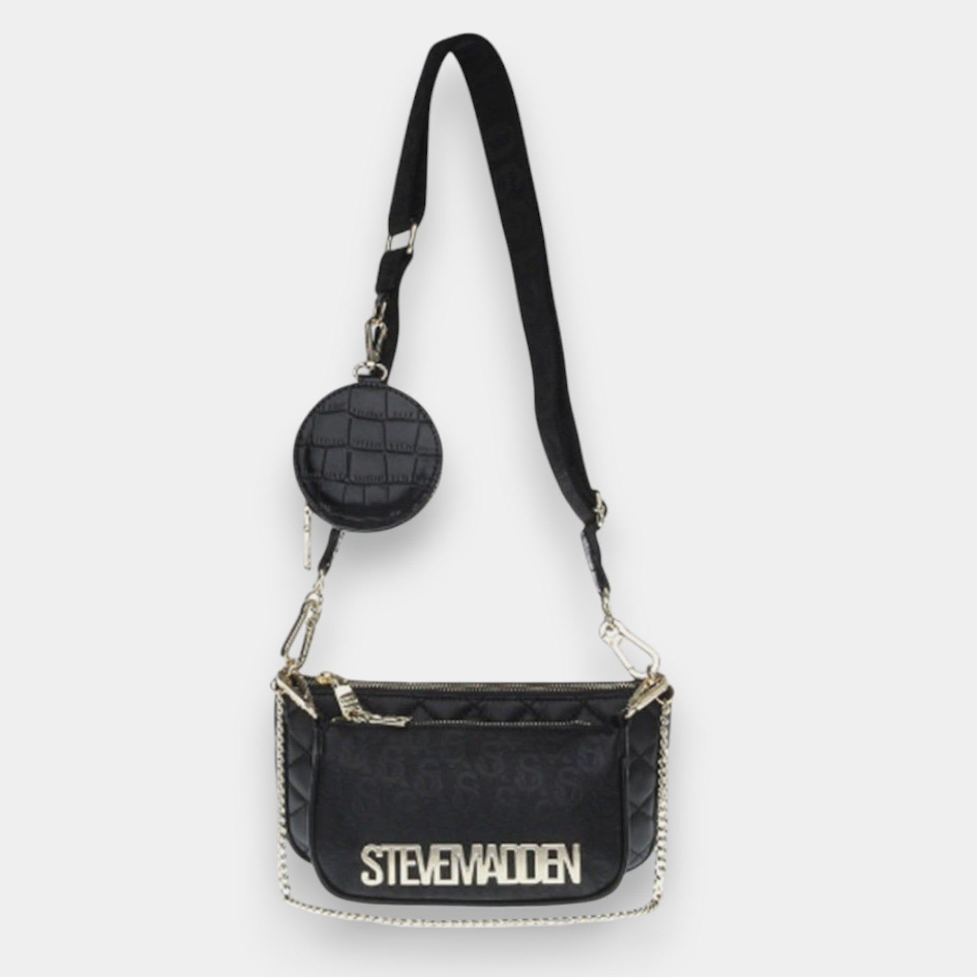 CROSSBODY DOBLE NEGRO STEVE MADDEN