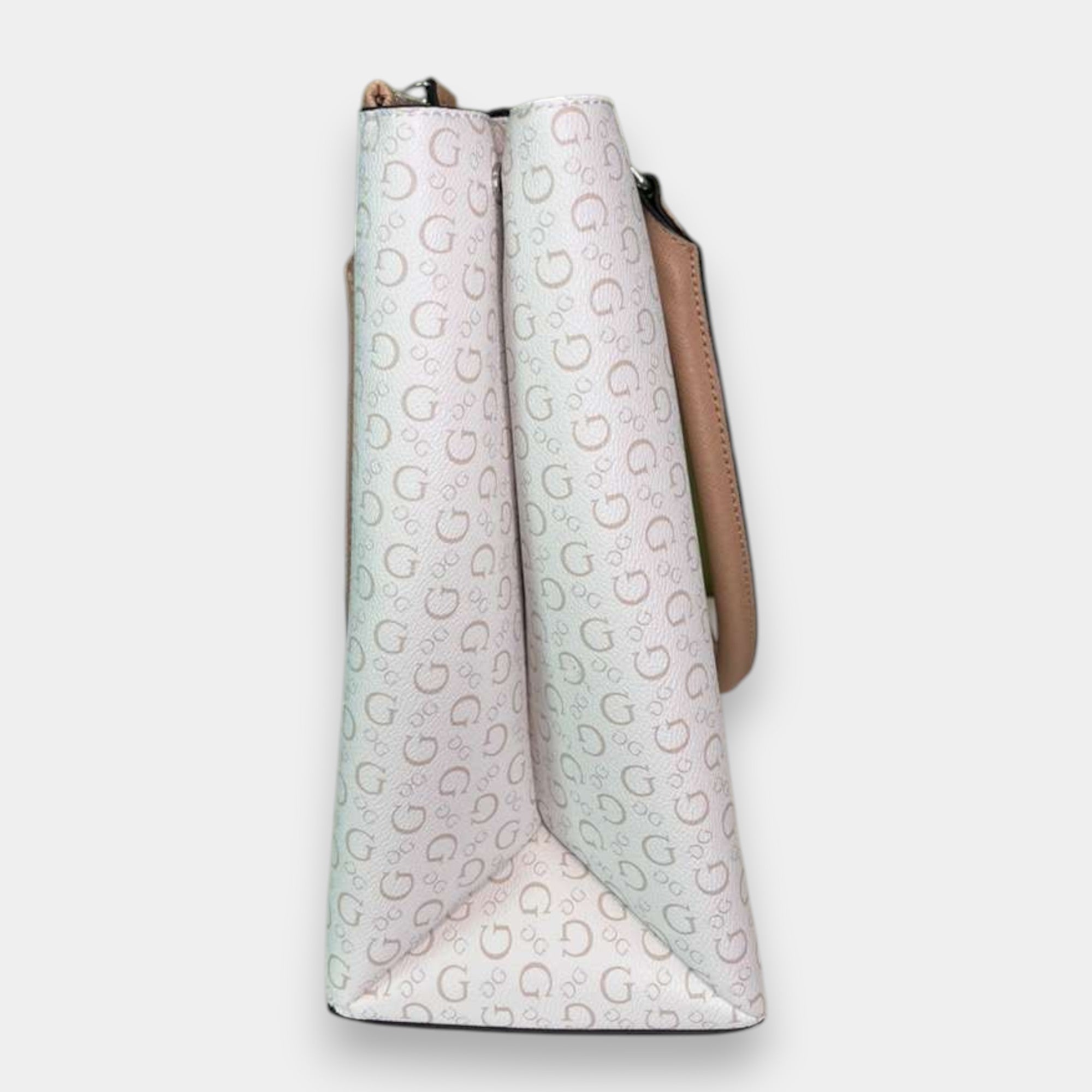 Bolso TOTE Guess Blanco con monograma