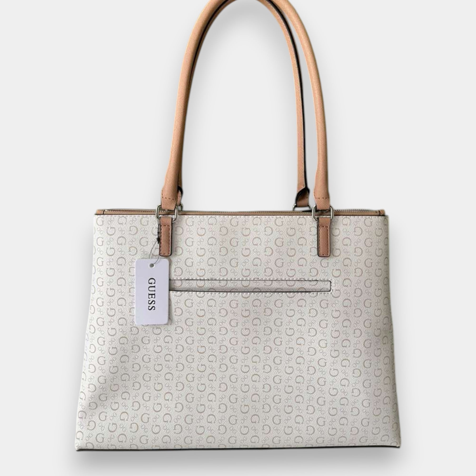 Bolso TOTE Guess Blanco con monograma