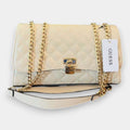 Bolso Crossbody  Guess Ramona Beige con cadena