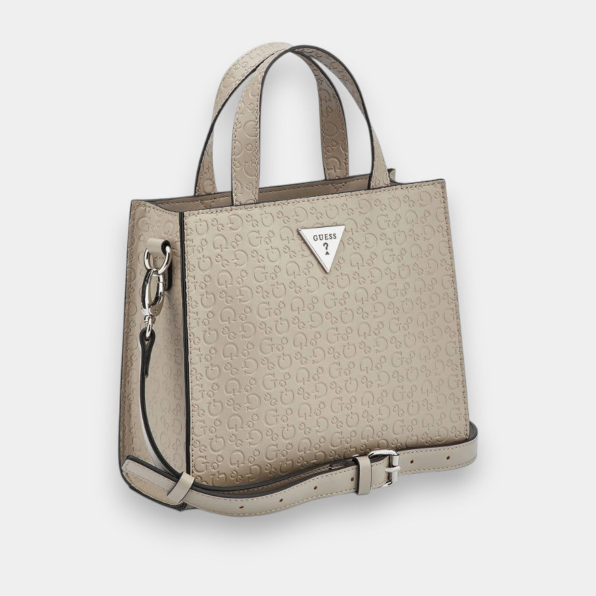 BOLSO SATCHEL GUESS NUDE
