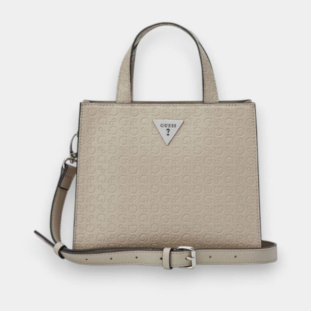 BOLSO SATCHEL GUESS NUDE
