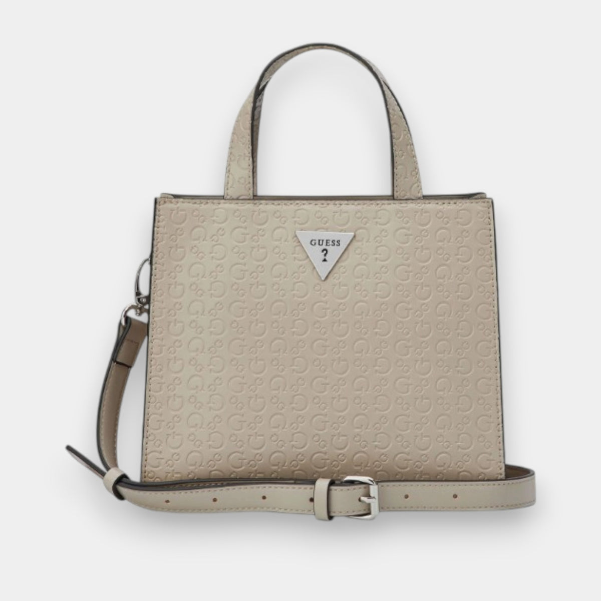 BOLSO SATCHEL GUESS NUDE