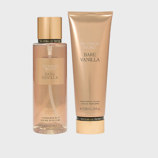 Set Victoria's Secret Crema y Body Locion Bare Vanilla