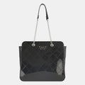 Bolso TOTE negro placa logotipo Westies