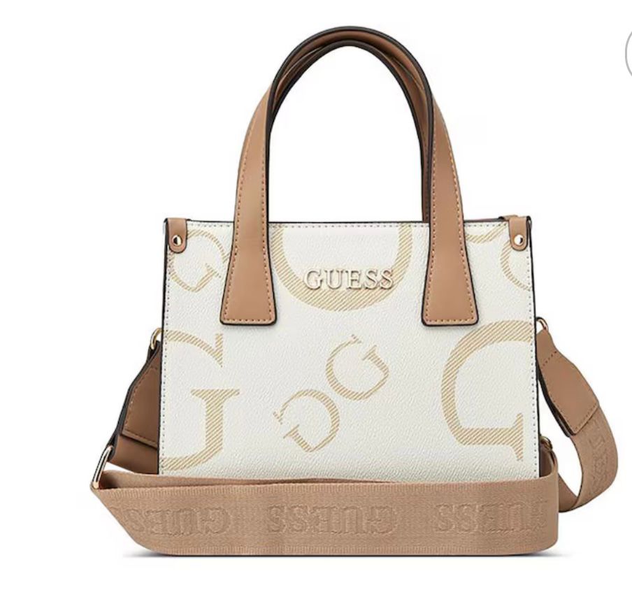 Mini bolso de mano con el logotipo de Kyley Guess