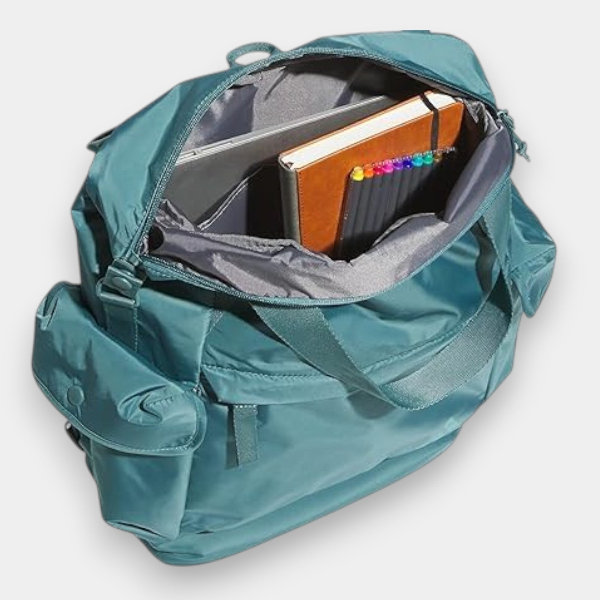 MOCHILA VERSATIL IMPERMEABLE ADIDAS VERDE AZULADO